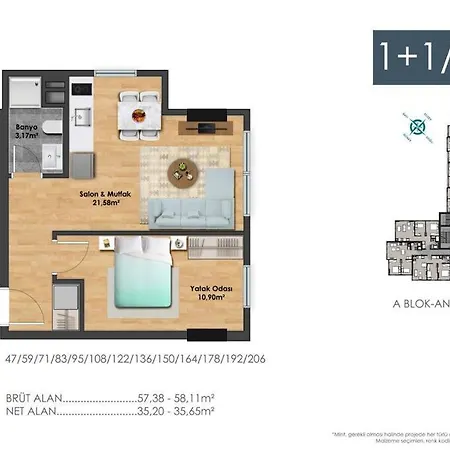 Newly Built Compact Luxury 1br W/ Free Parking #178 * 이스탄불